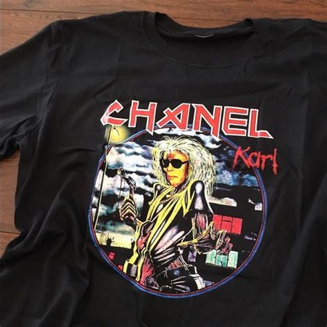 Chanel Karl Lagerfeld Iron Maiden T